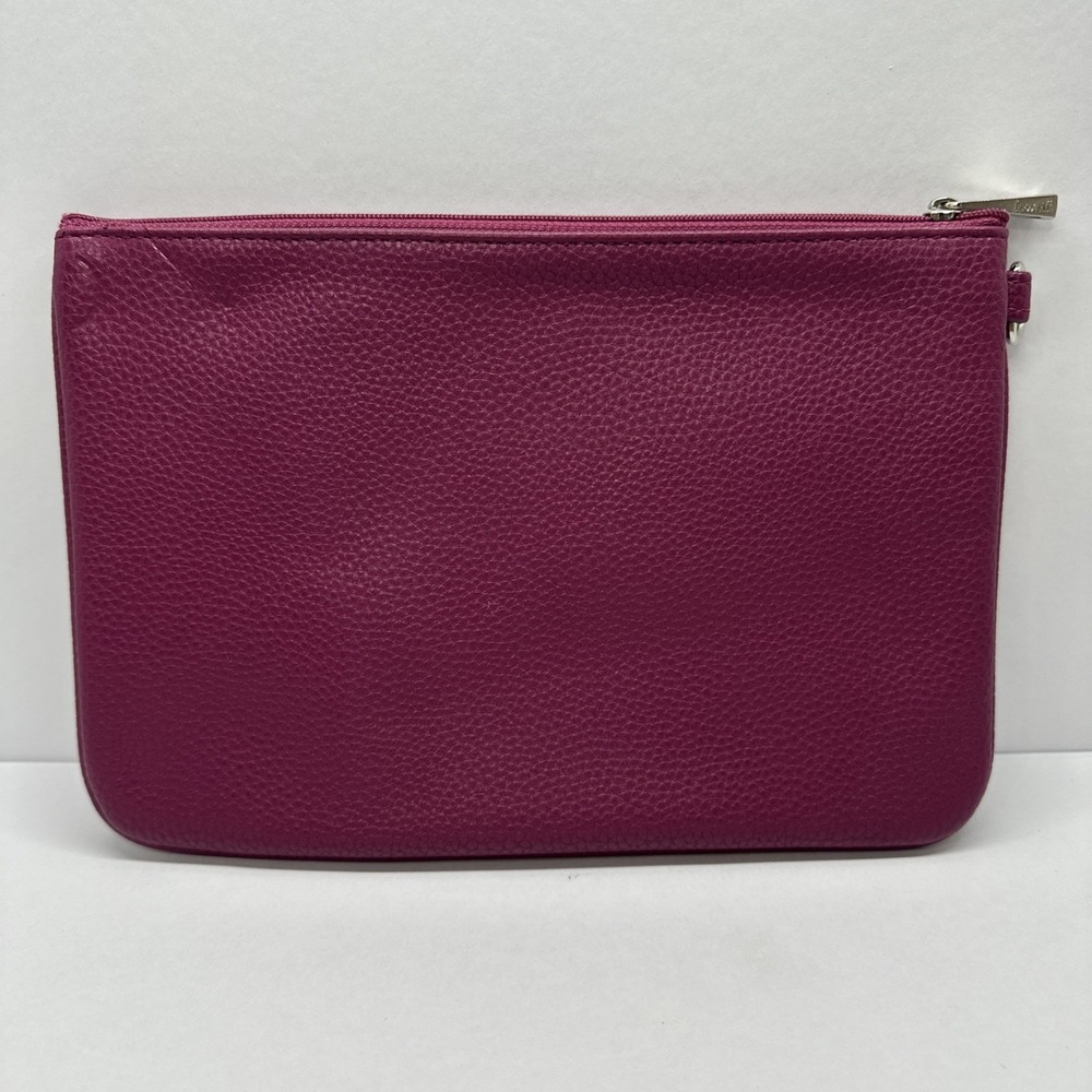 JEWELL By Thirty One Magenta Pebbled Pouch Wristlet Accessory Bag (No Strap)